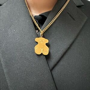 Fashion Gold Bear Pendant Necklace